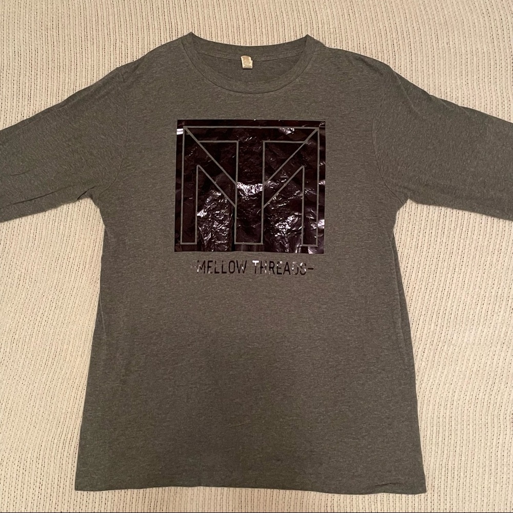 Mellow Threads Long sleeve tee shirt mens size L